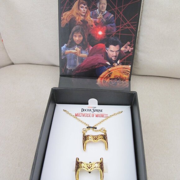 Scarlet Witch Necklace and Ring Set - Picture 2 of 8